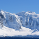 A glacier at Chiriguano Bay in South Shetland Islands, Antarctica